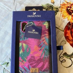NWT Swarovski Crystal IPhone X case